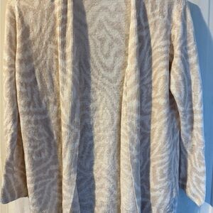 Kinross Cozy Cream Patterned Women's Cardigan Sweater